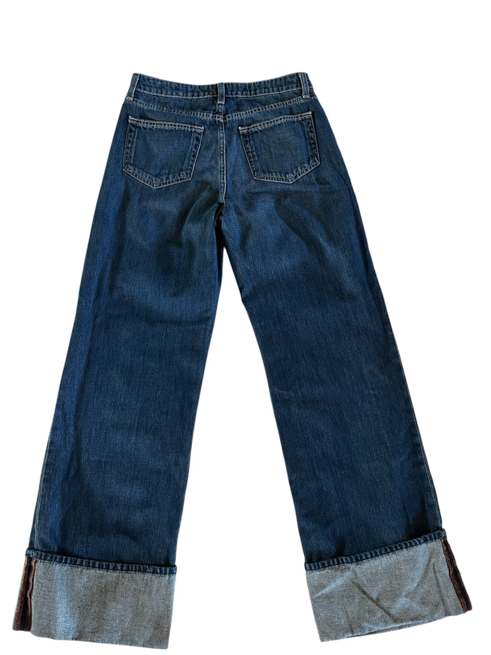 L’AGENCE Miley Ultra High Rise Wide Leg Cuffed Jeans Size 26 Y2K Retro Normcore - Picture 3 of 7